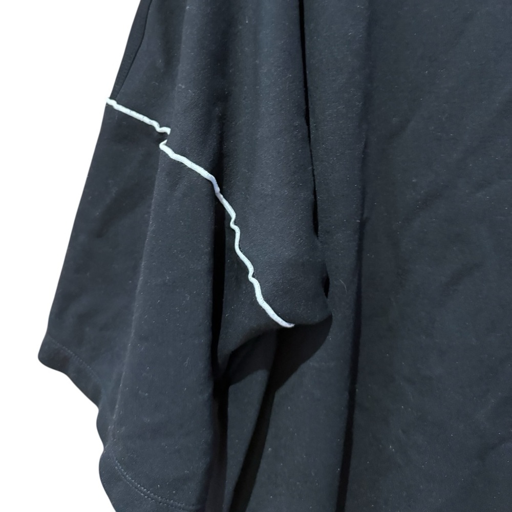 Max Studio Black Top with White Accents - Picture 2 of 6